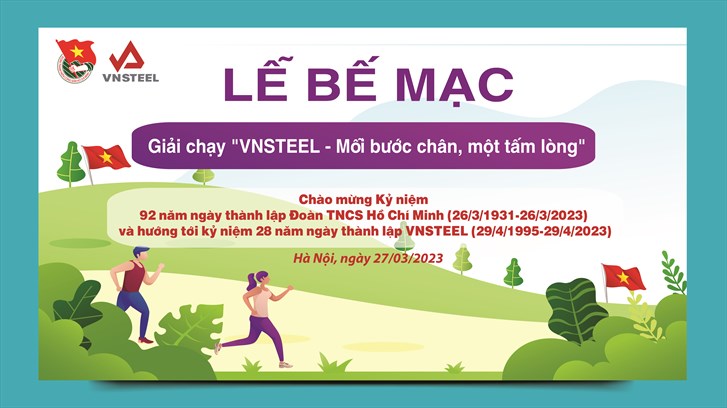 Tuổi trẻ VNSTEEL tổ chức bế mạc giải chạy "VNSTEEL - Mỗi bước chân, một tấm lòng"