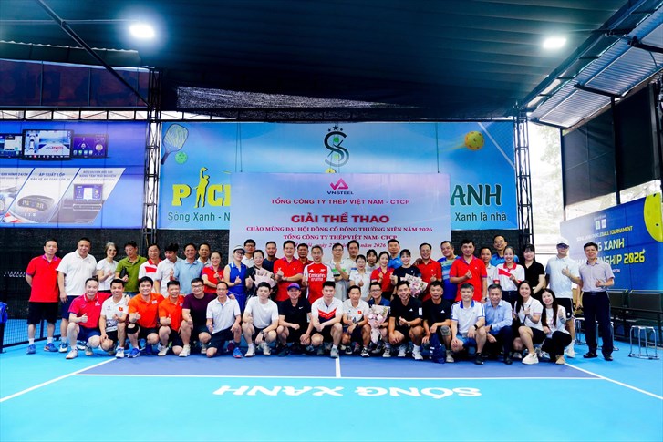 Sôi nổi Giải thể thao chào mừng kỷ niệm 31 năm thành lập Tổng công ty Thép Việt Nam (29/4/1995 - 29/4/2026) và Đại hội đồng cổ đông thường niên năm 2026